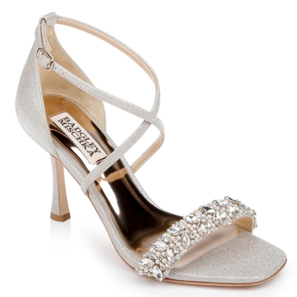 Badgley Mischka Nala Curvy Stiletto Heel Size 10